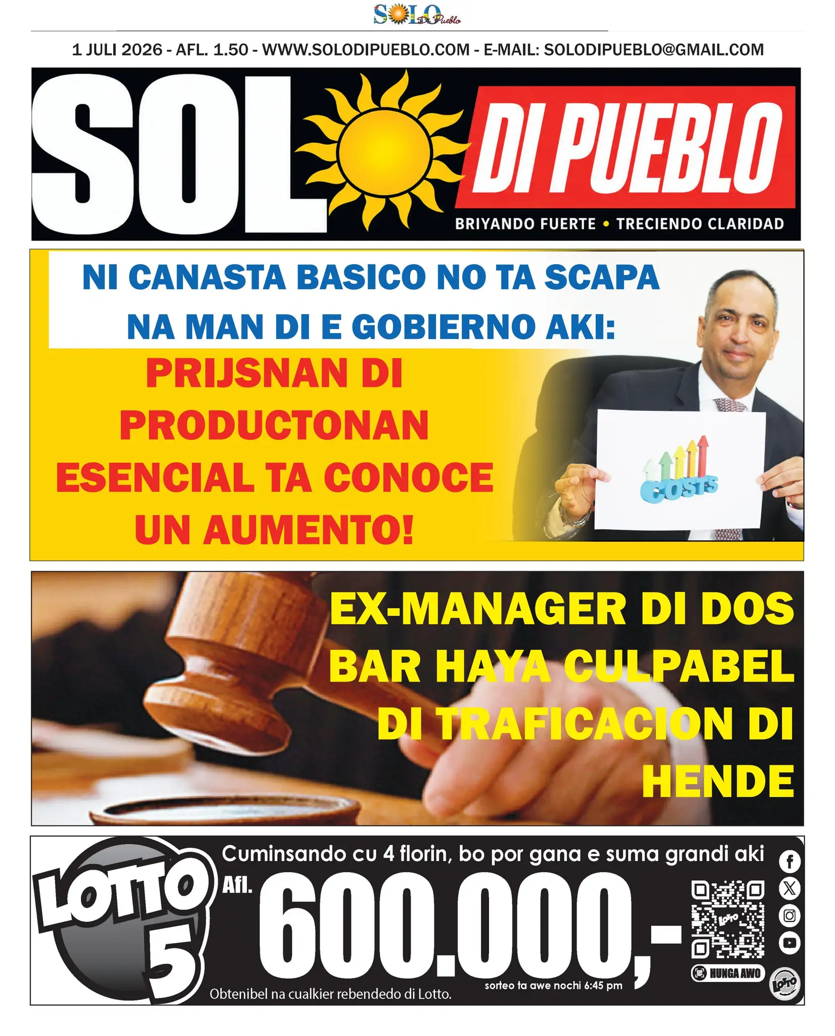Portada Solo di Pueblo 30 Juni 2026