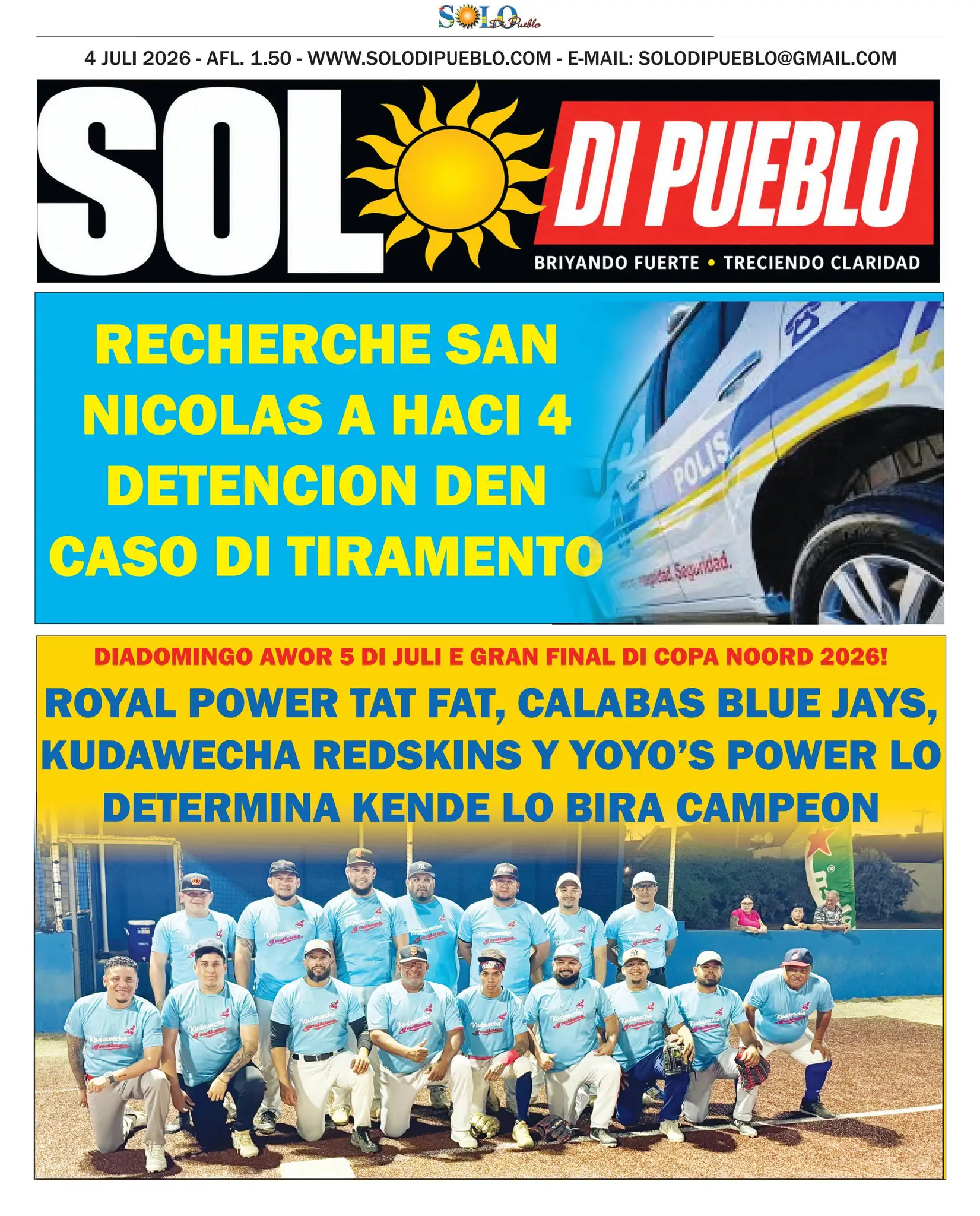 Portada Solo di Pueblo 3 Juli 2026