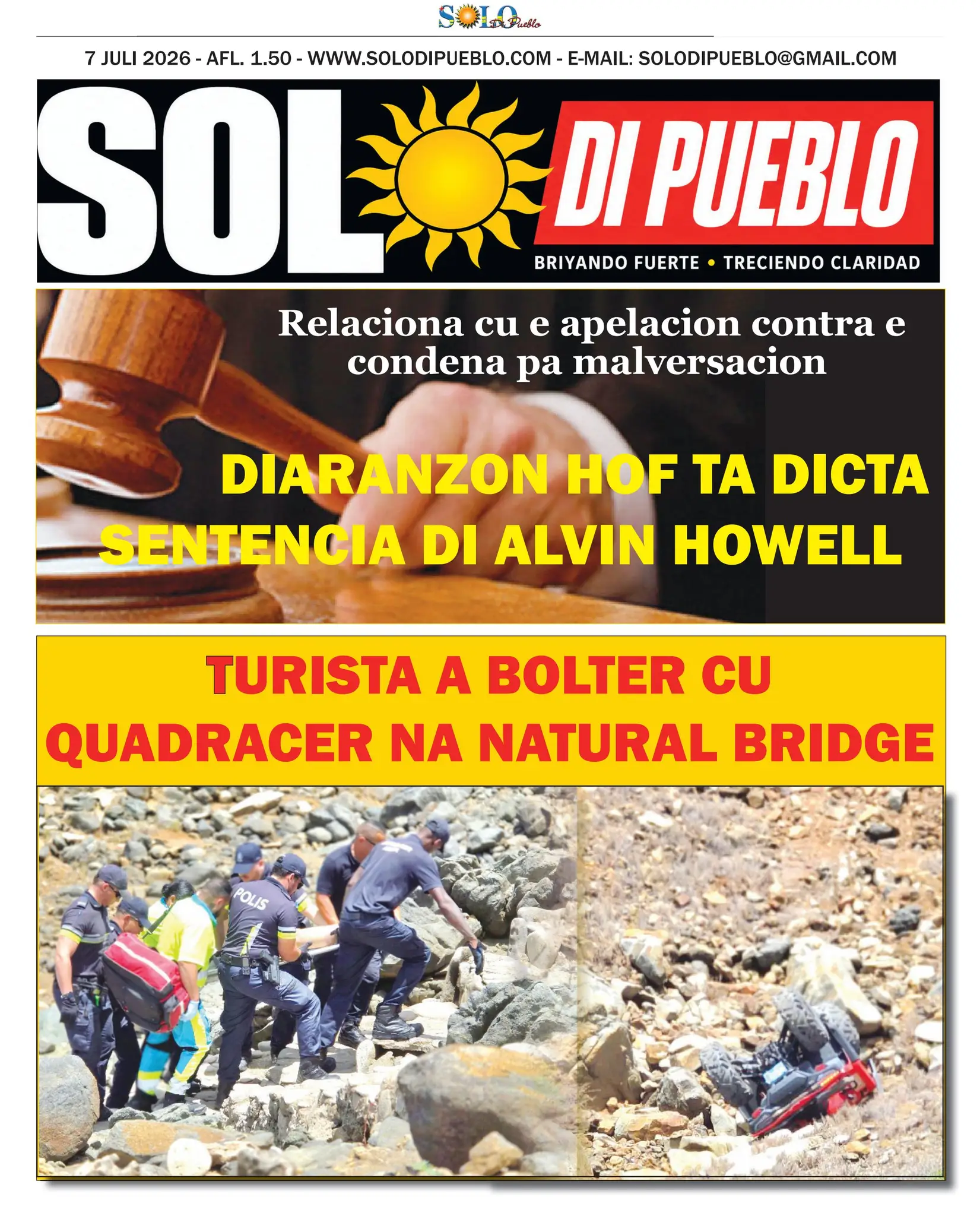 Portada Solo di Pueblo 7 Juli 2026