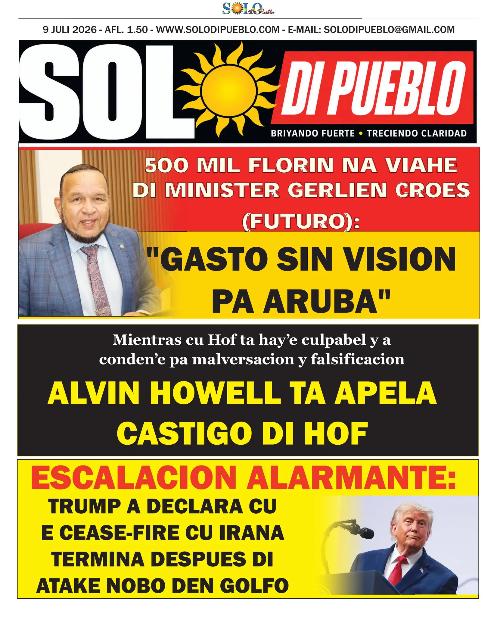 Portada Solo di Pueblo 8 Juli 2026