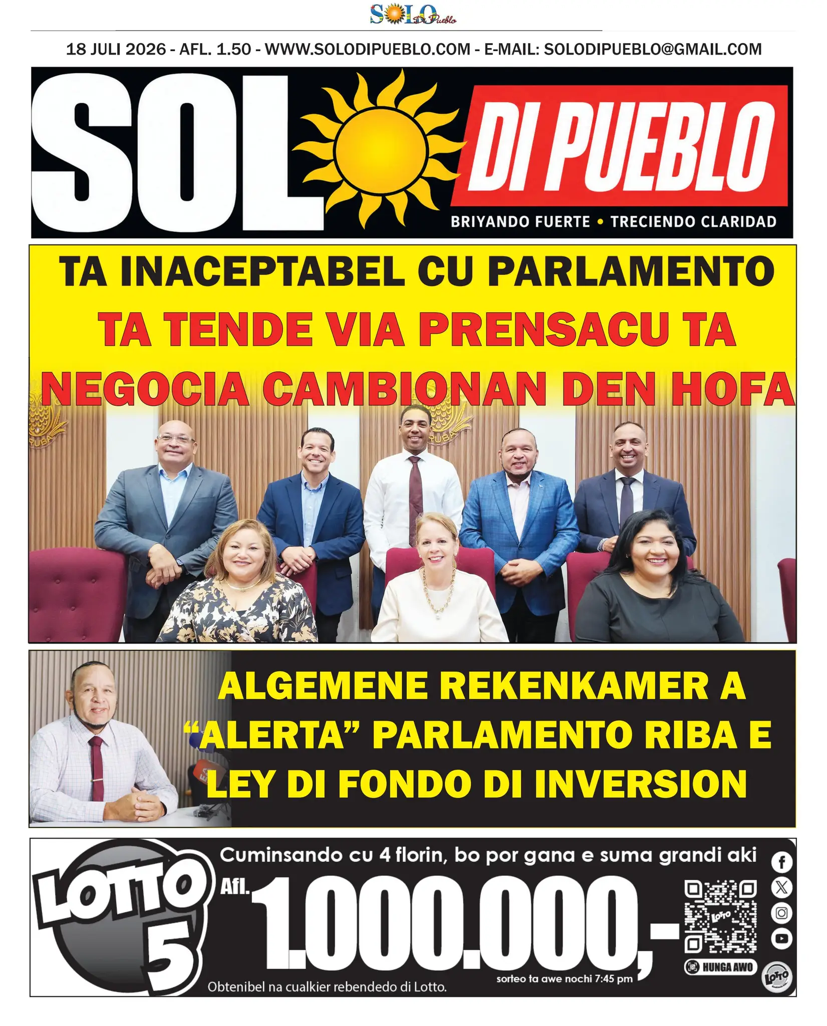 Portada Solo di Pueblo 17 Juli 2026