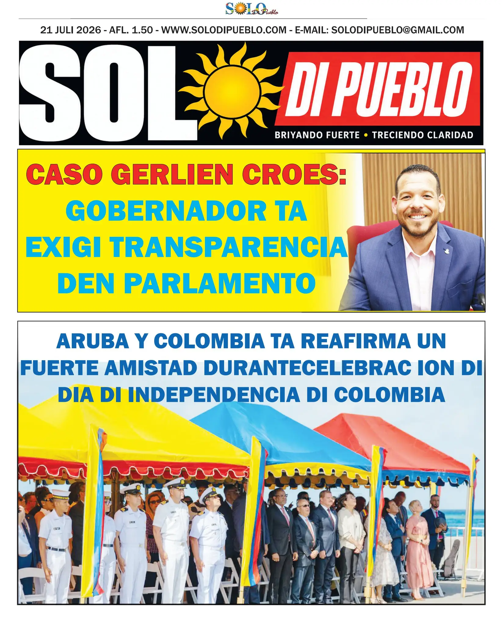 Portada Solo di Pueblo 20 Juli 2026