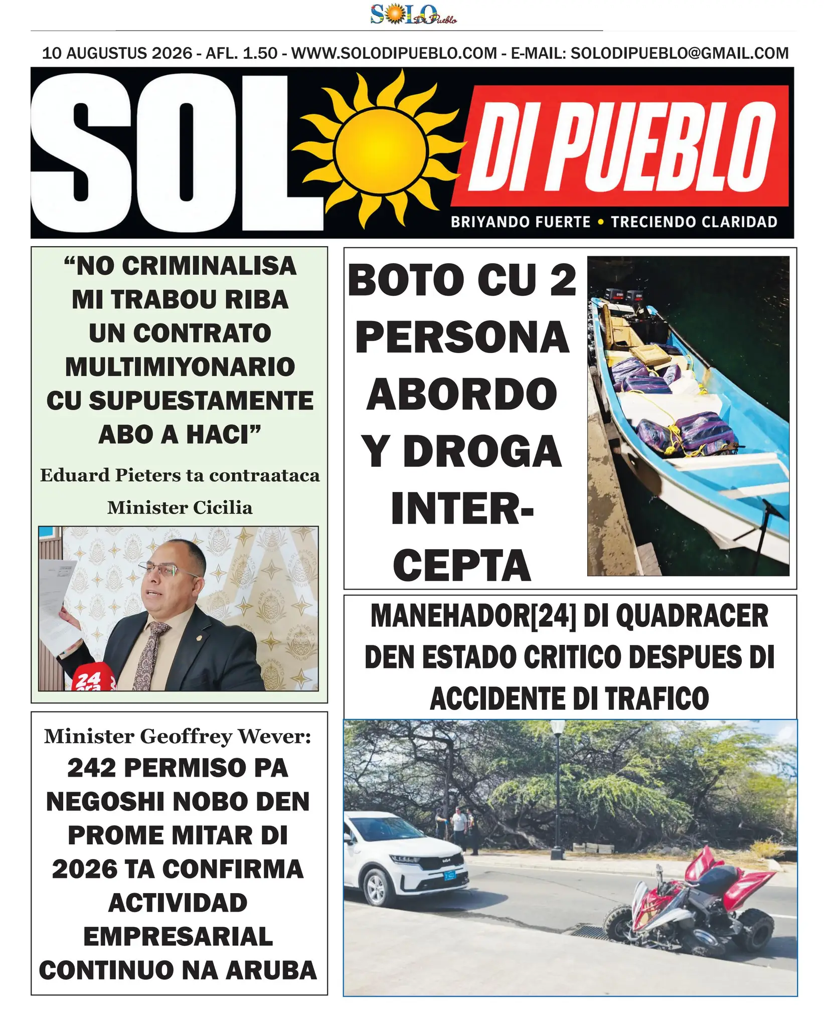 Portada Solo di Pueblo 9 Augustus 2026