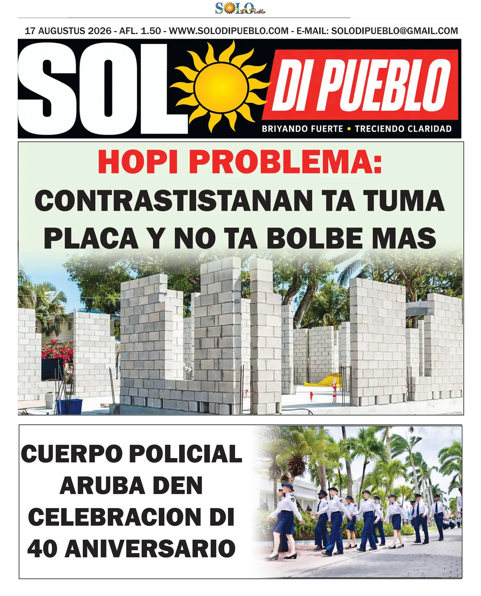 Portada Solo di Pueblo 16 Augustus 2026