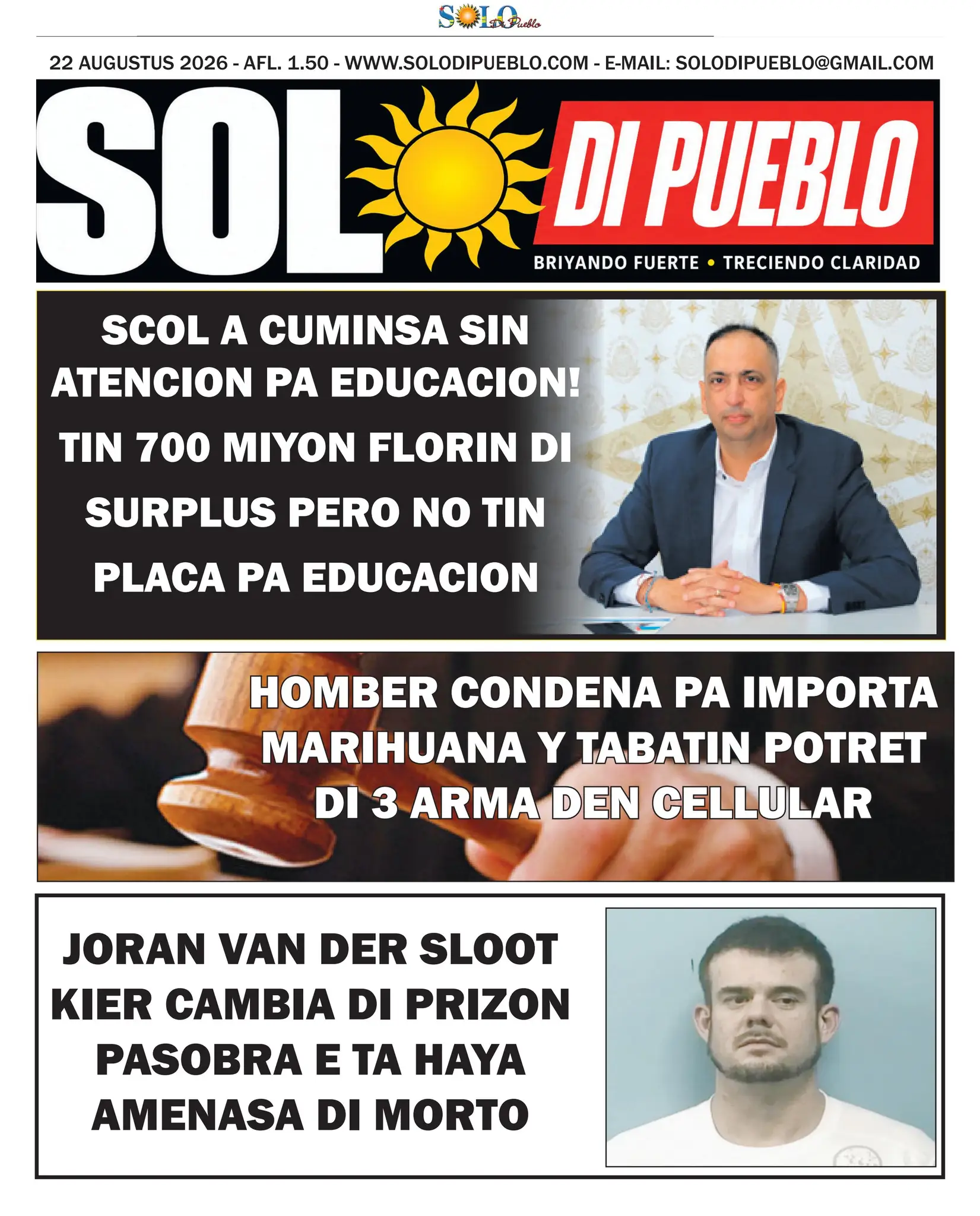 Portada Solo di Pueblo 21 Augustus 2026