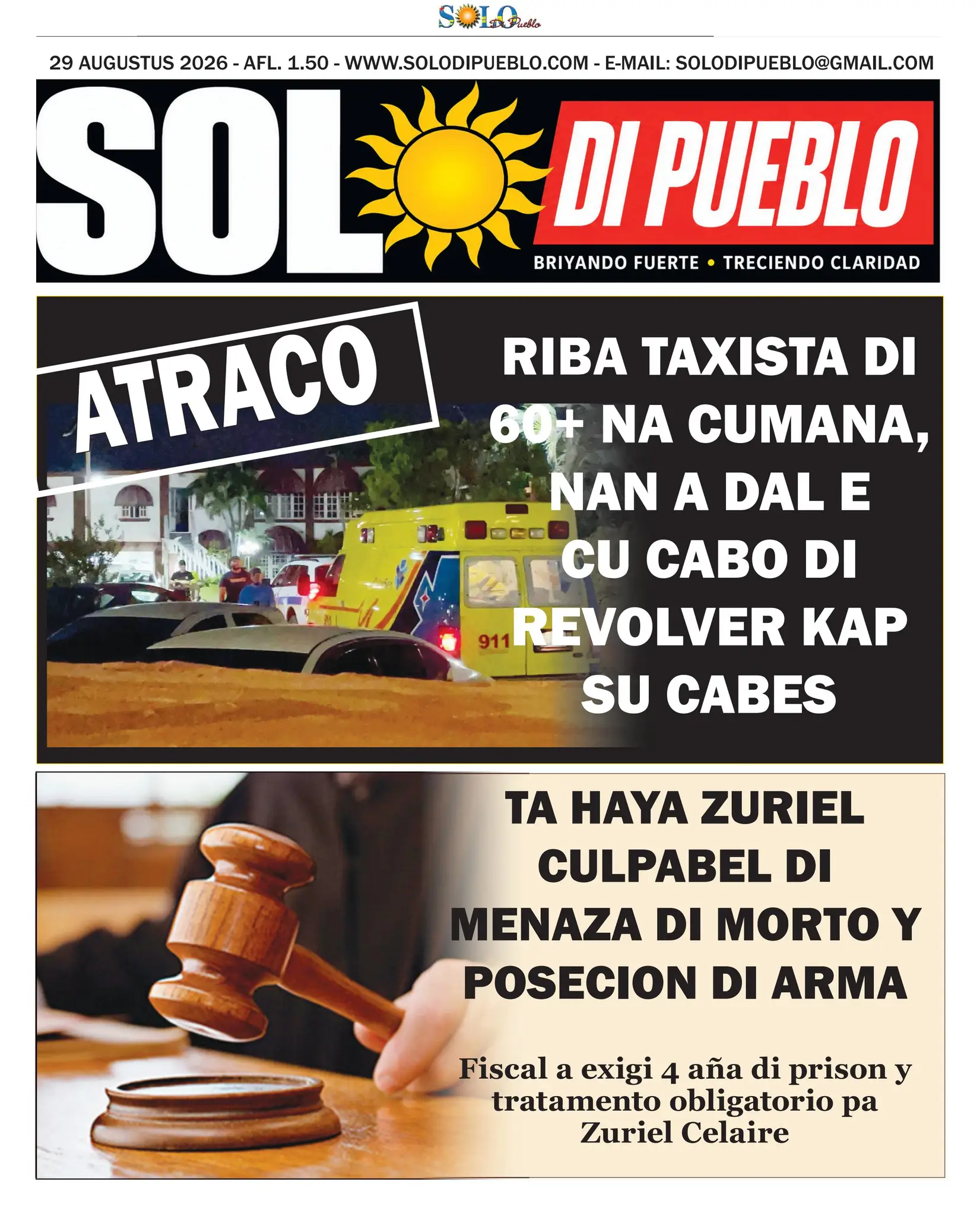 Portada Solo di Pueblo 28 Augustus 2026