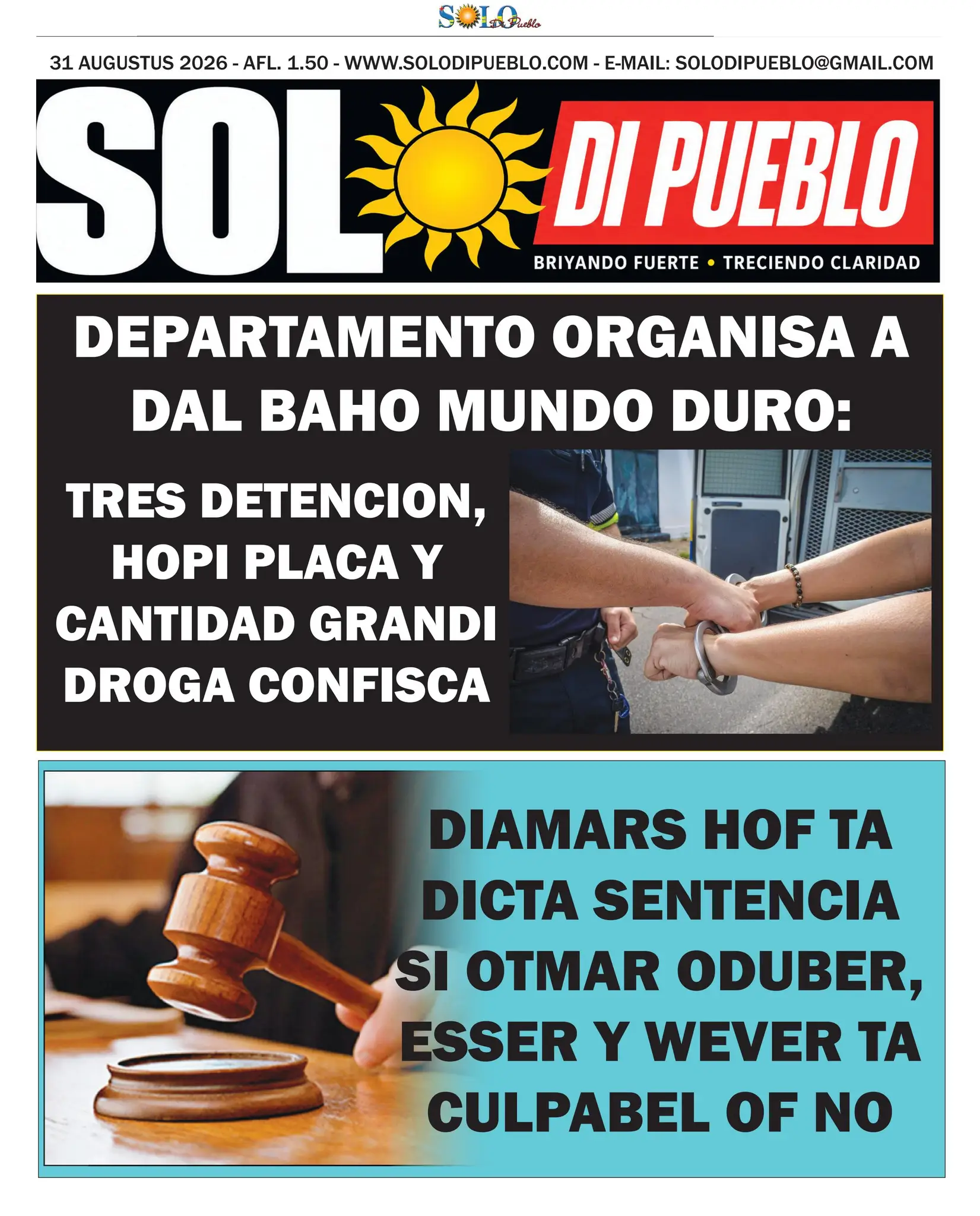 Portada Solo di Pueblo 30 Augustus 2026