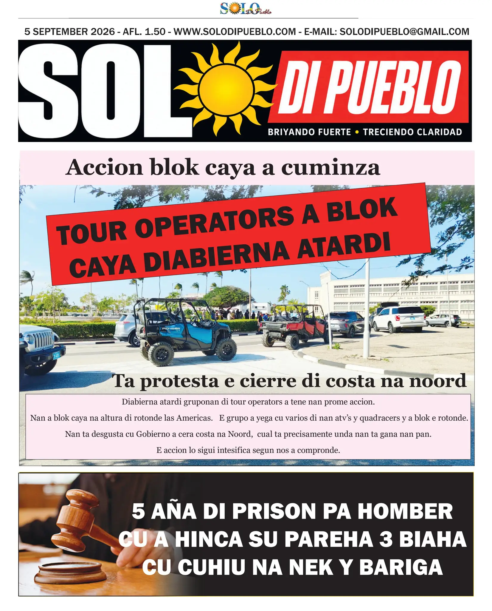 Portada Solo di Pueblo 5 September 2026