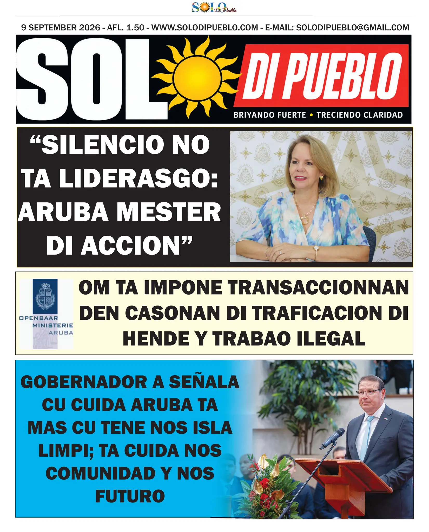 Portada Solo di Pueblo 9 September 2026