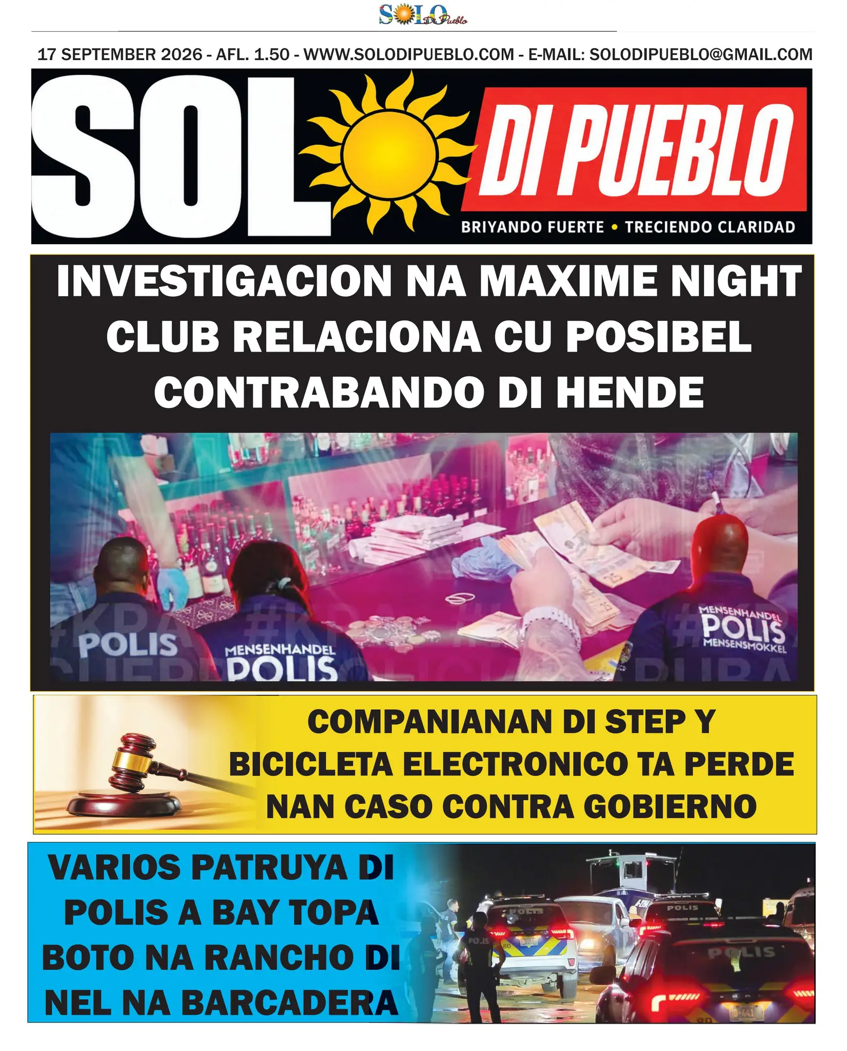 Portada Solo di Pueblo 16 September 2026