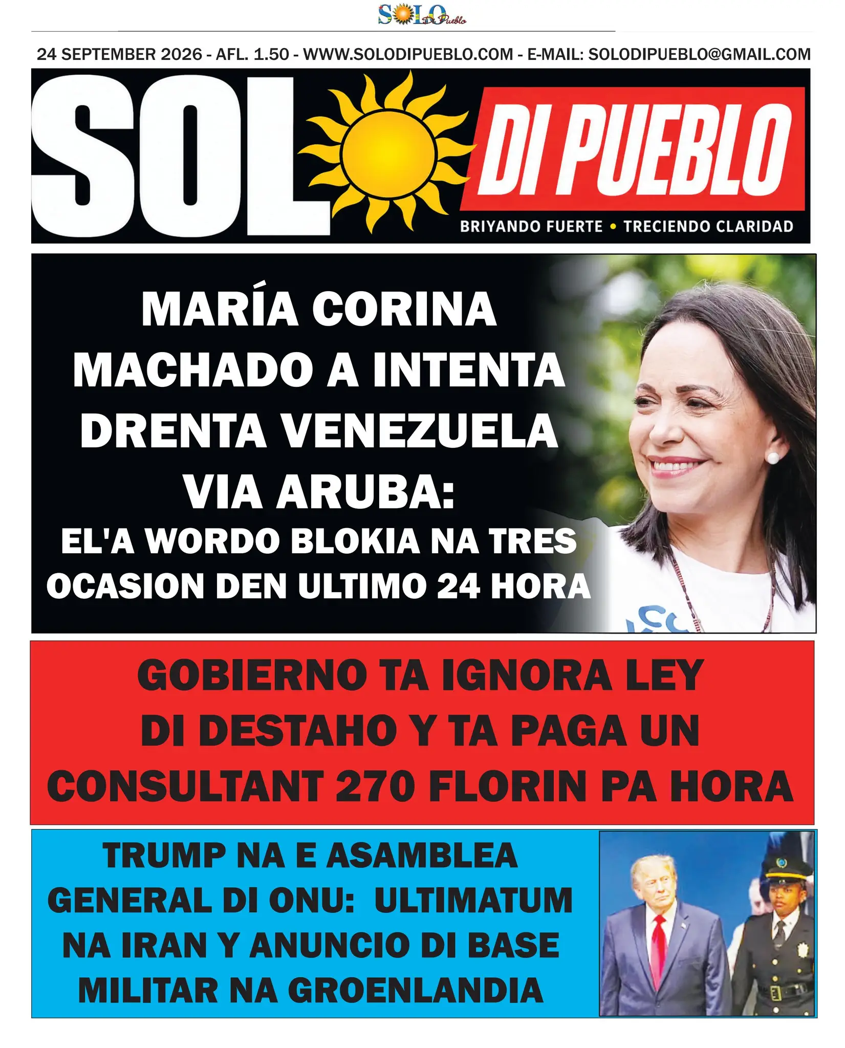 Portada Solo di Pueblo 23 September 2026