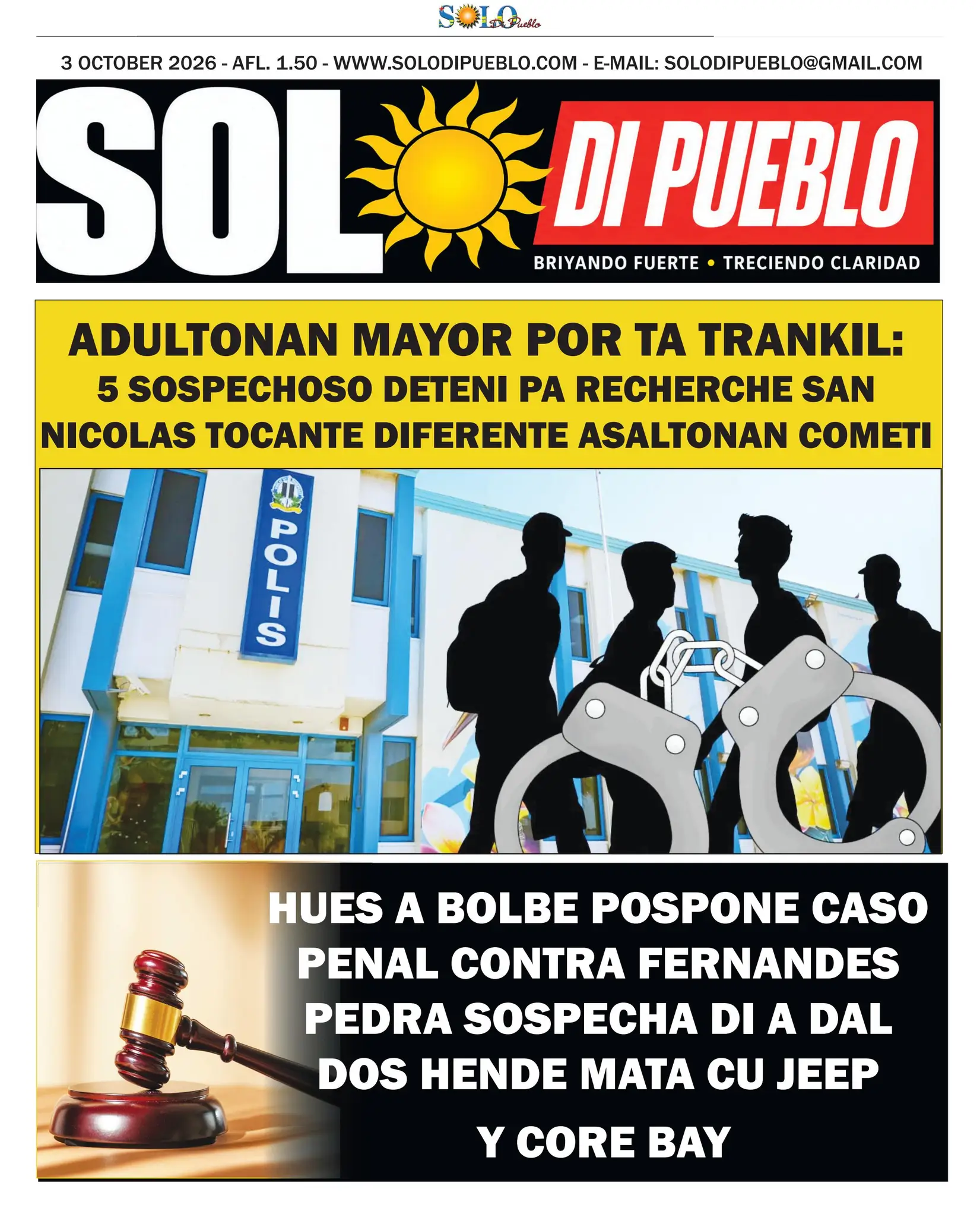 Portada Solo di Pueblo 2 Oktober 2026