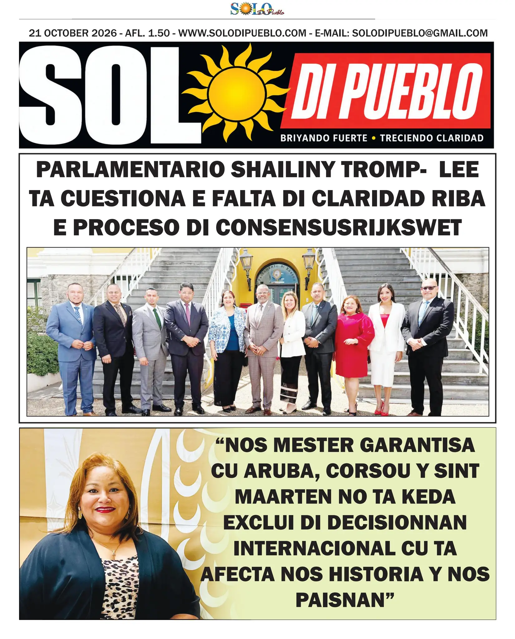 Portada Solo di Pueblo 20 Oktober 2026