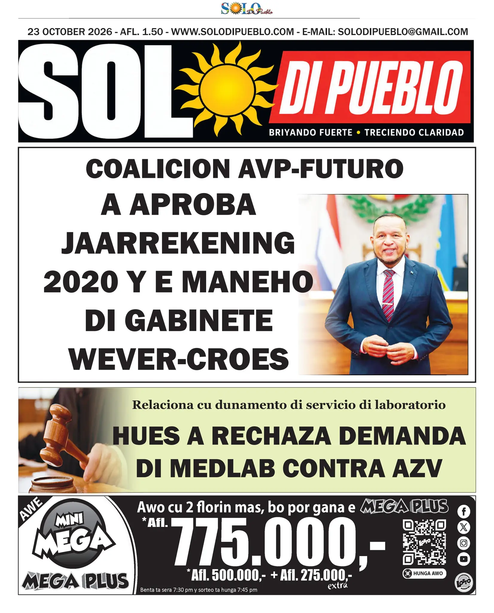 Portada Solo di Pueblo 22 Oktober 2026