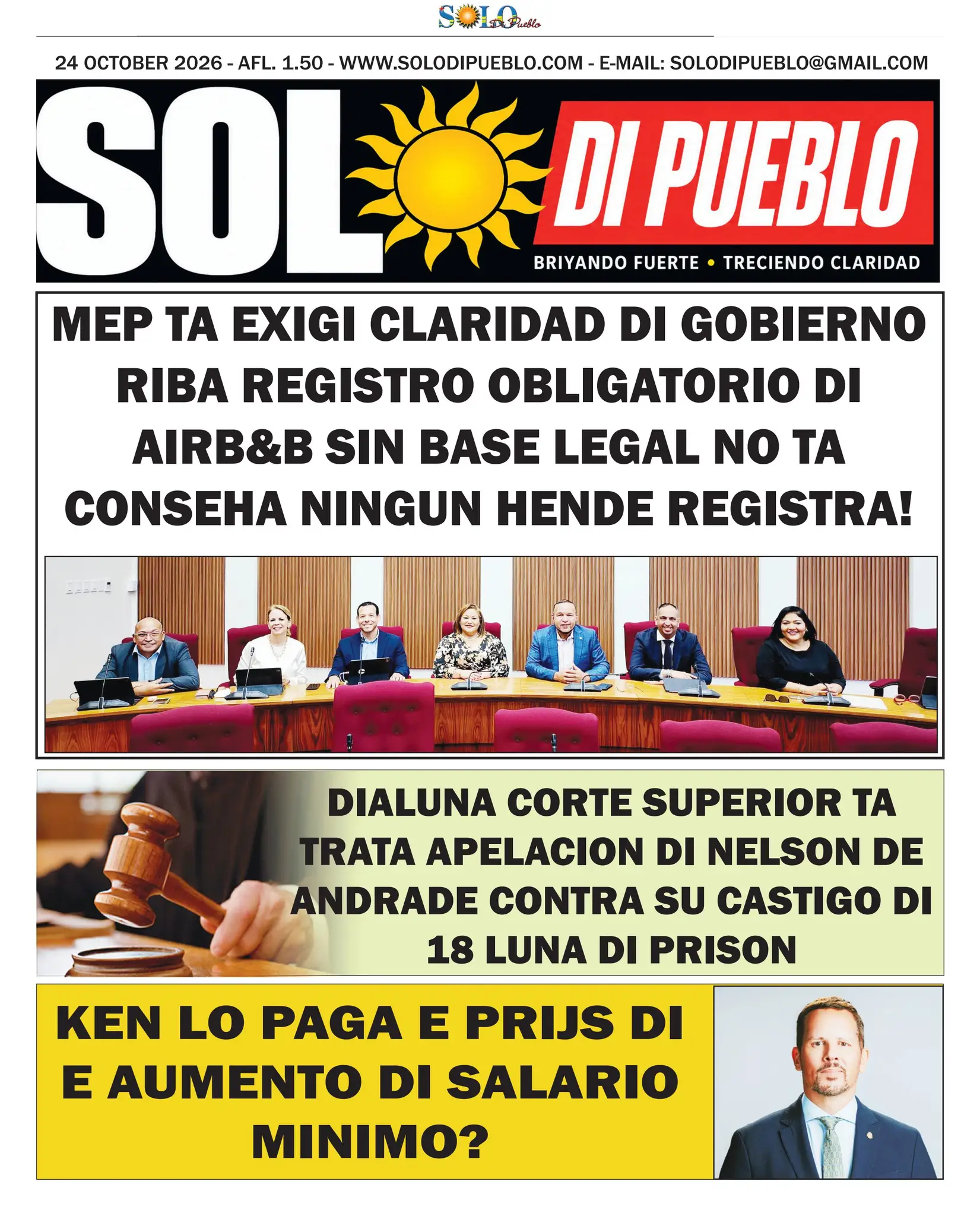 Portada Solo di Pueblo 23 Oktober 2026