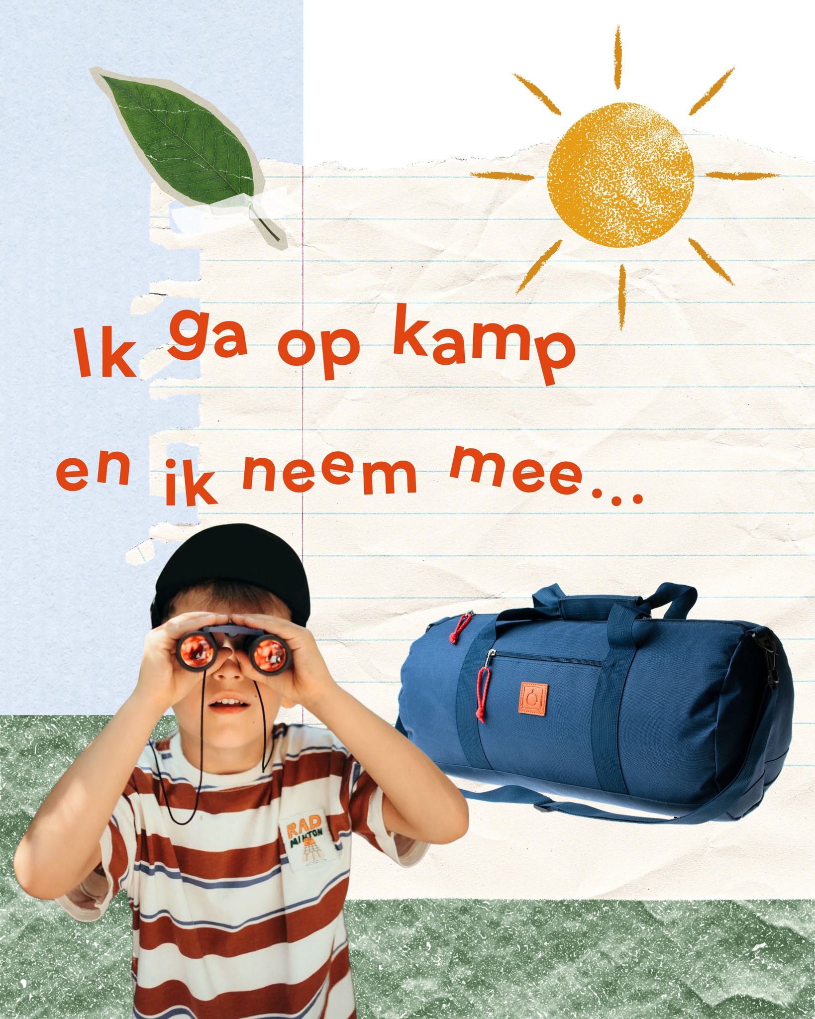 Ik ga op kamp en ik neem mee... ⛺ De zomer staat voor de deur en dat betekent: bivakkriebels, kampvuren, bosspelen, vuil...