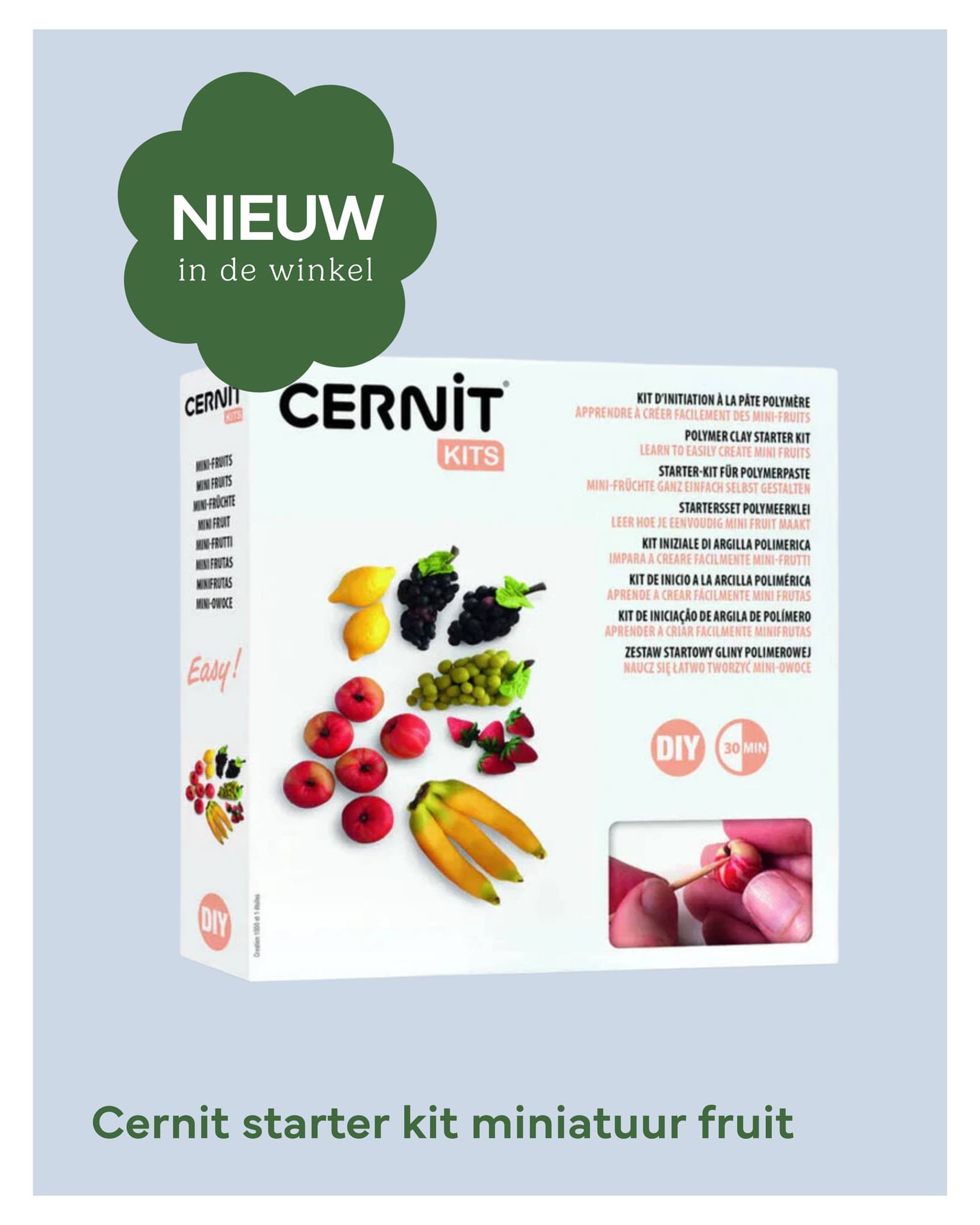 ✨ Nieuw in de winkel! ✨ Ontdek de Cernit starter kit – dé perfecte manier om creatief aan de slag te gaan met polymeerkl...