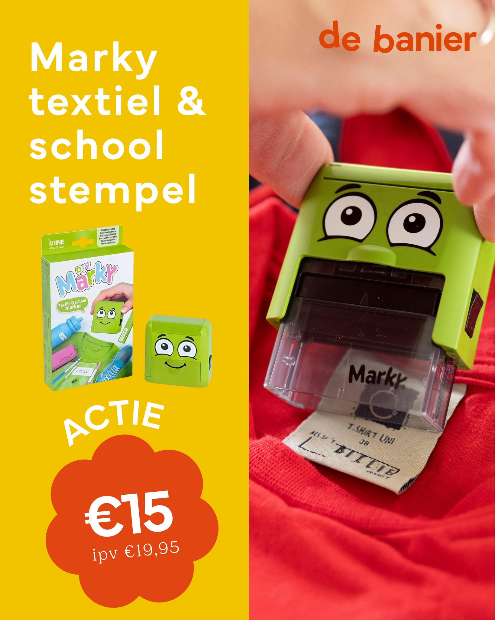 ️Klaar voor kamp? Label kleding en kampeerspullen in een handomdraai met de Marky stempel en zorg ervoor dat alles weer ...
