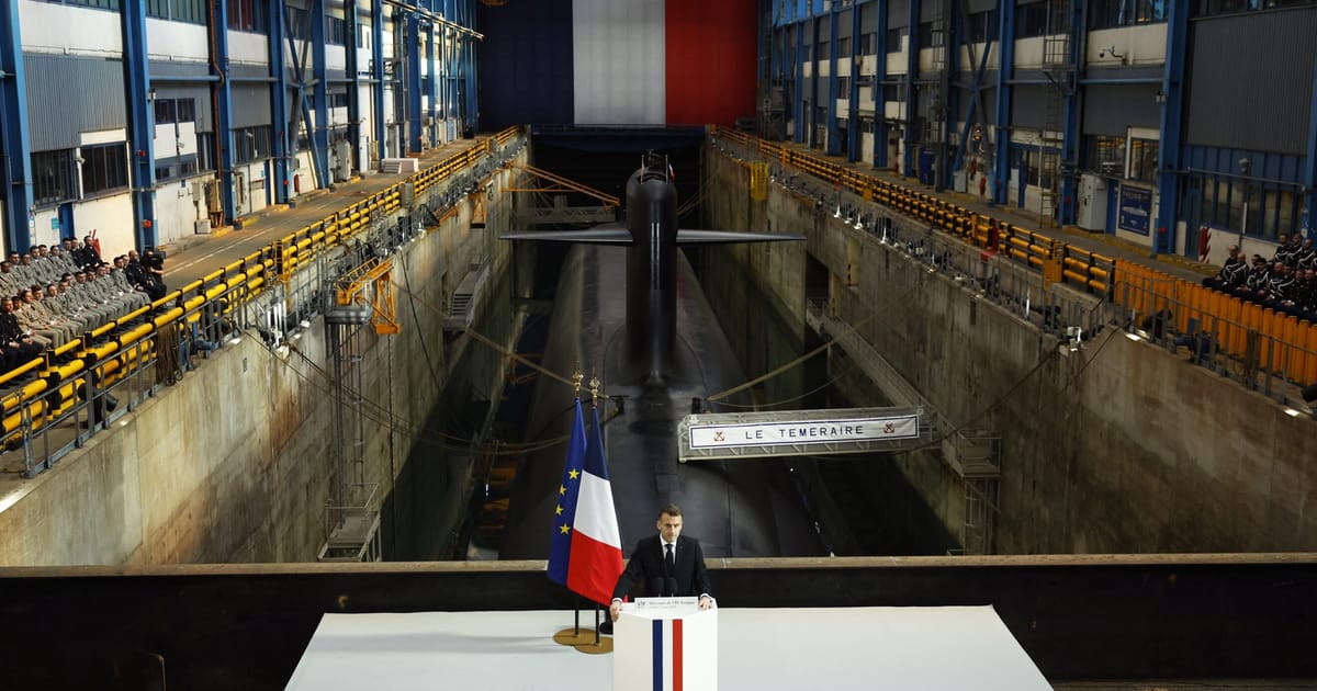 Macron starts biggest European nuclear shift since Cold War